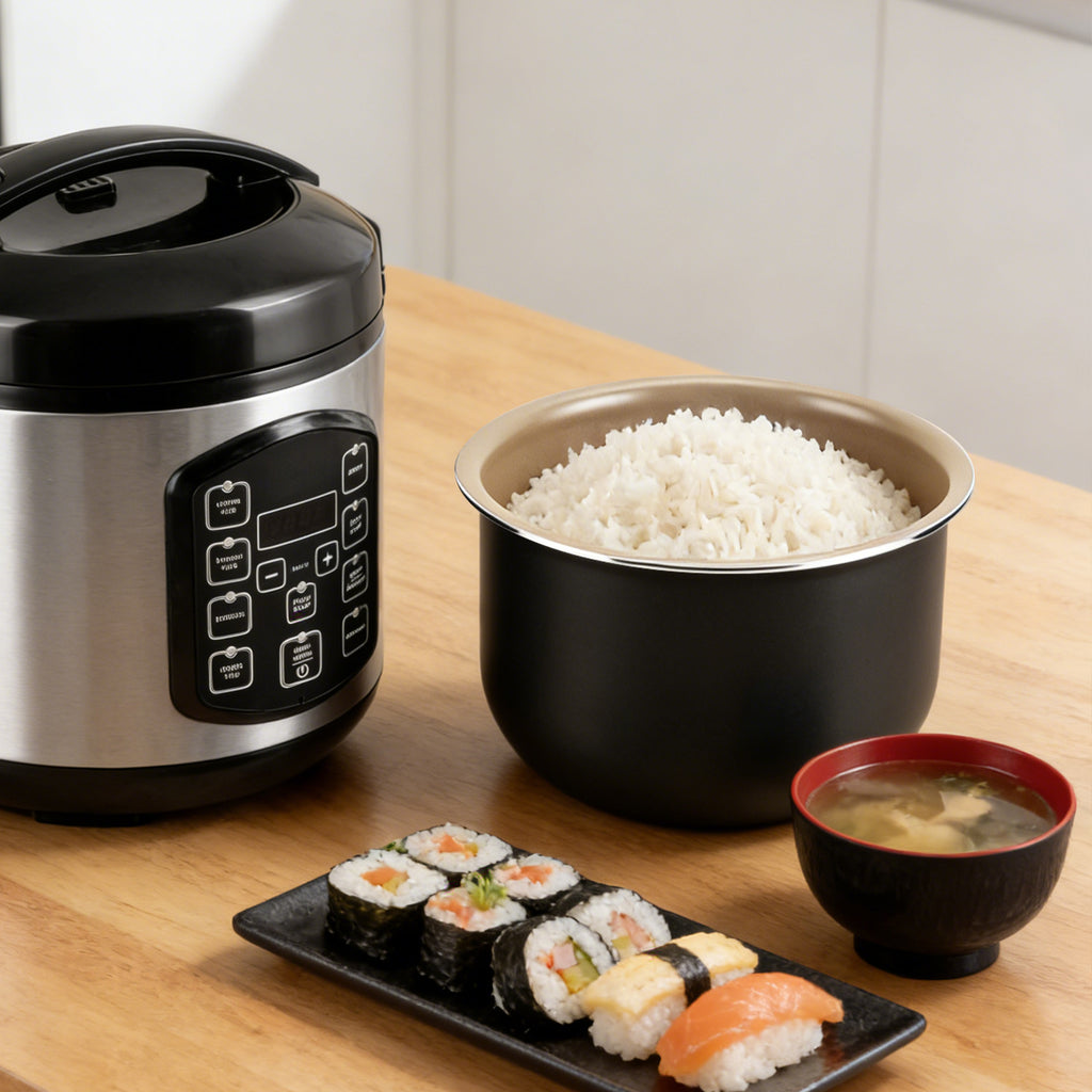 Linkidea Rice Cooker Aluminum Alloy Inner Pot Compatible with AROMA-ARC-954SBD, Nonstick Replacement Bowl (4 Cups Uncooked)