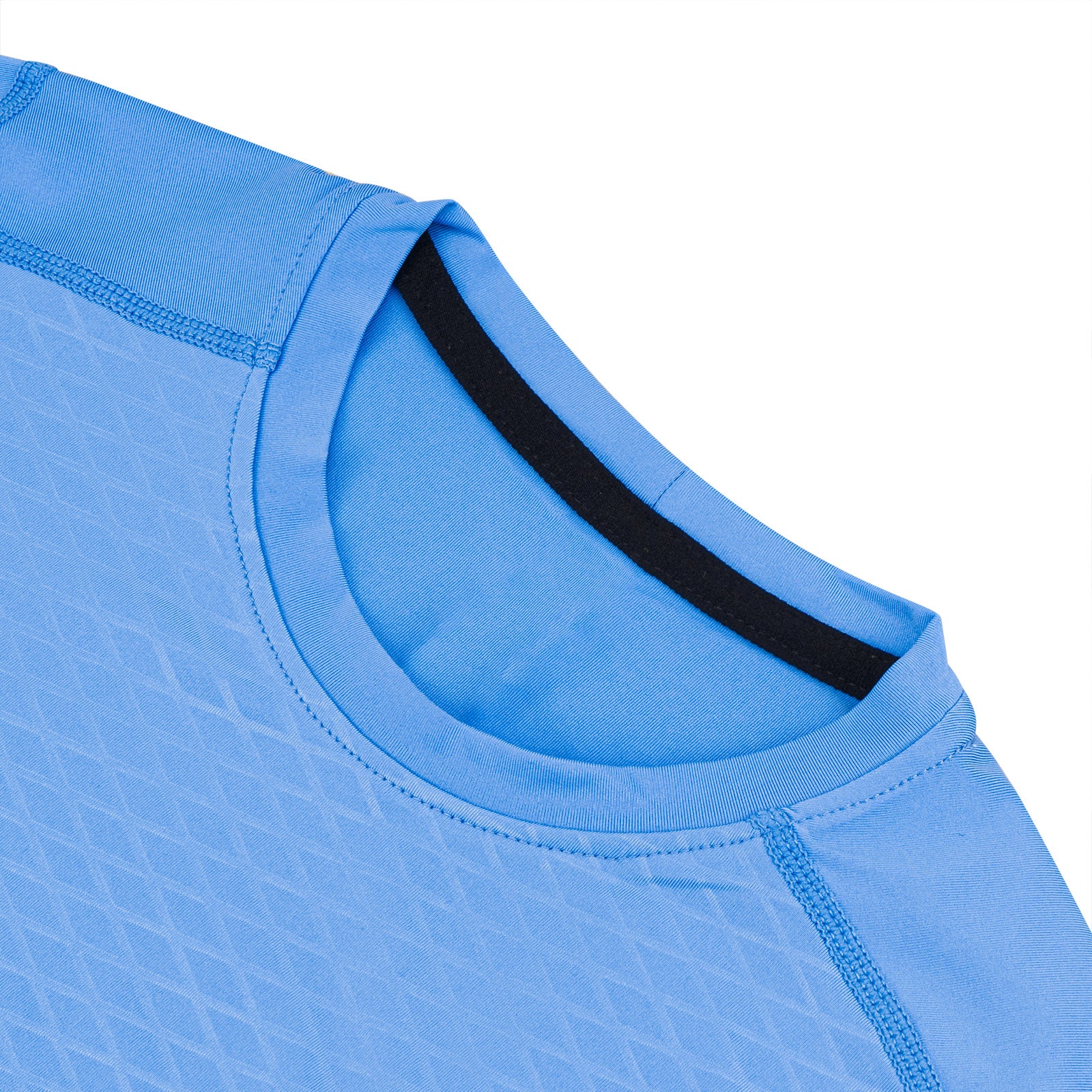 Soccer Compression Shirt for Kids, Breathable Moisture Wicking Long Sleeve Undershirt, Athletic Performance Base Layer Cold Weather Shirts for Child Age 12 - 13 (Sky Blue, Size M)