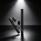 Linkidea 2-in-1 Aluminum Cigar Punch Cutter & Draw Enhancer Tool, Twin Sharp Needle Pins to Clear Clogged Cigars & Restore Airflow (Black)