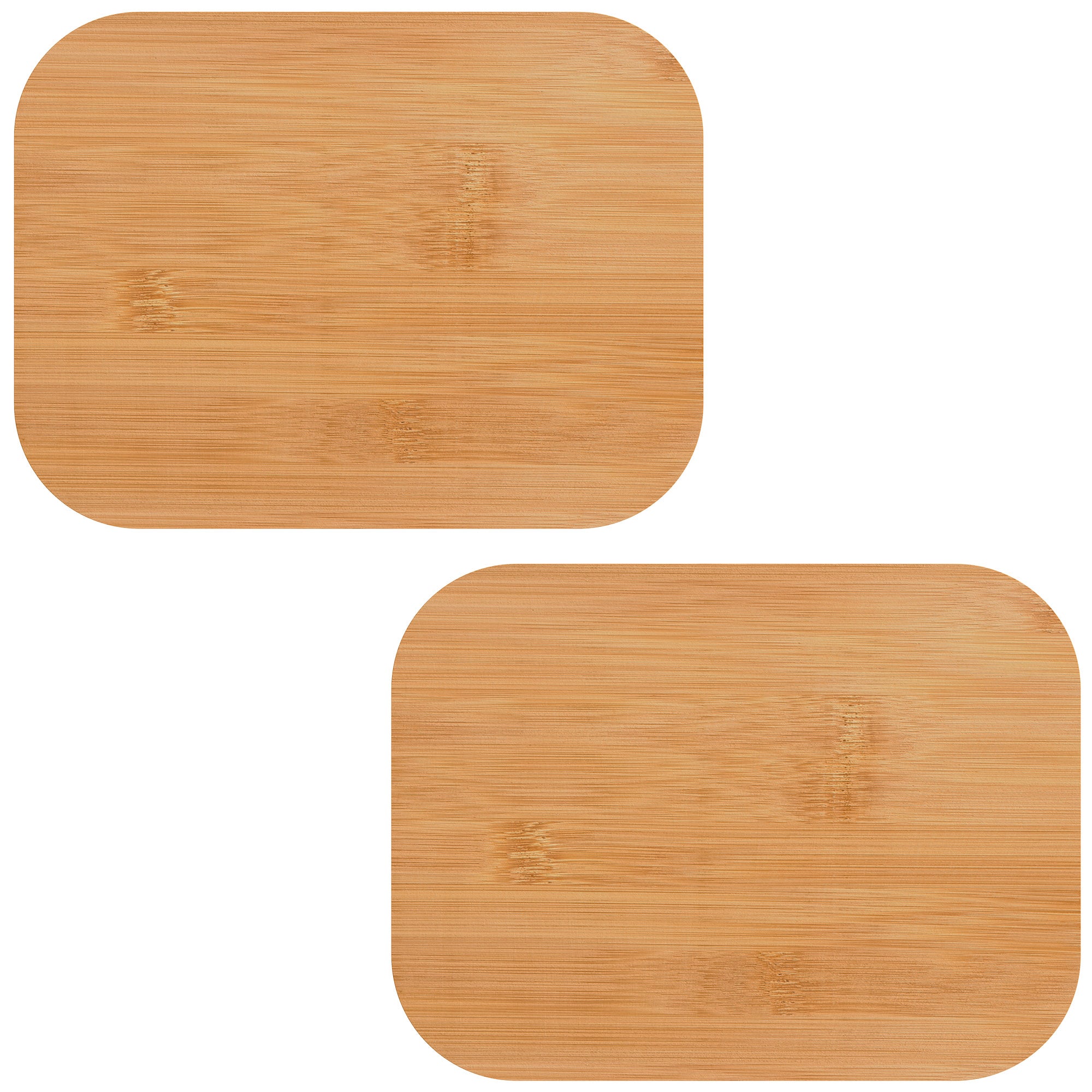 Linkidea 2 Pcs Rectangle Wooden Replacement Lids with Silicone Ring, 7.8'' x 5.9'' Airtight Sealing Covers for Glass Jars, Containers, Food Storage, Compatible with Pyrex 7120-PC