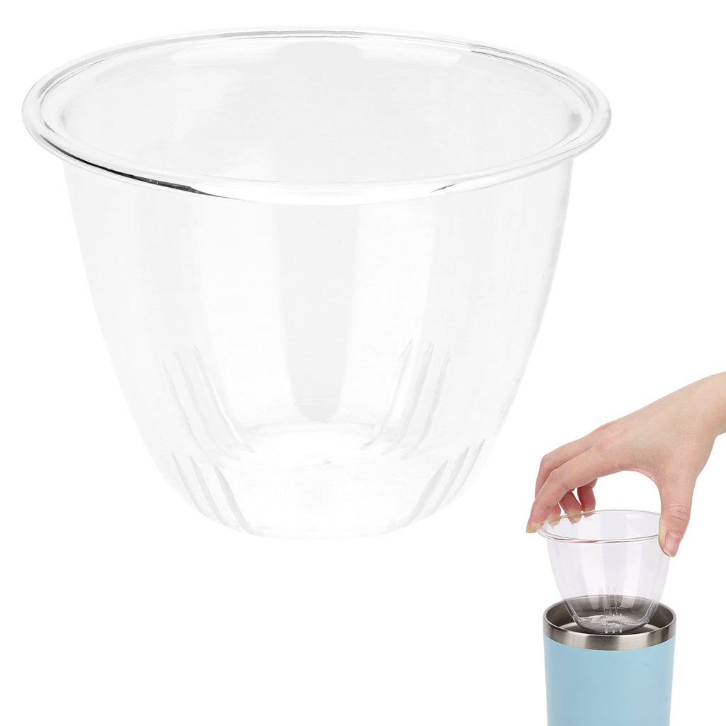 Linkidea Glass Tea Infuser for Loose Leaf Tea, Compatible with IRON °FLASK Classic Tumbler 2.0 20/24oz, YETI Tumbler 20oz Attachment, Cup Tea Strainer, Diffuser, Filter (Dishwasher Safe)