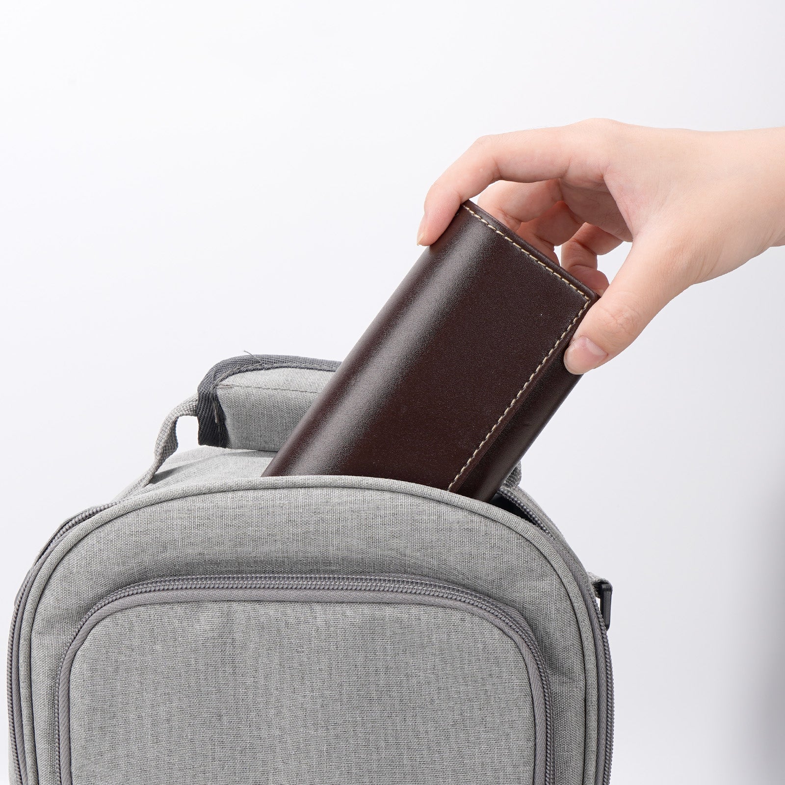 Extra Large Hard Shell Sunglasses Case with Soft Lid, Vegan Leather Sun Glasses Storage Bag Pouch Organizer Compatible with Gucci GG1422S GG1440S Persol PO3328S (XL, Coffee)