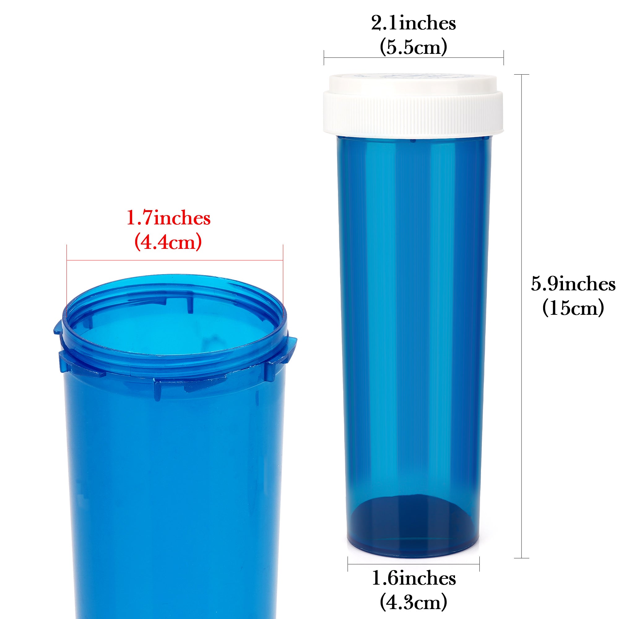 Linkidea 2 Pack Shaving Brush Travel Case, Hard Shell Portable Holder for Most Large Brushes, Protective Grooming Organizer (Blue, Dry Brush ONLY)