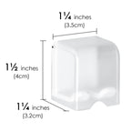 Linkidea 4 Pack Toothbrush Holder Wall Mounted with Cover, Hanging Toothbrush Stand for Dorm, Bathrooms, Shower, RV, Compatible with Colgate Optic White, Extra Clean, Oral-b Cross Action(White)