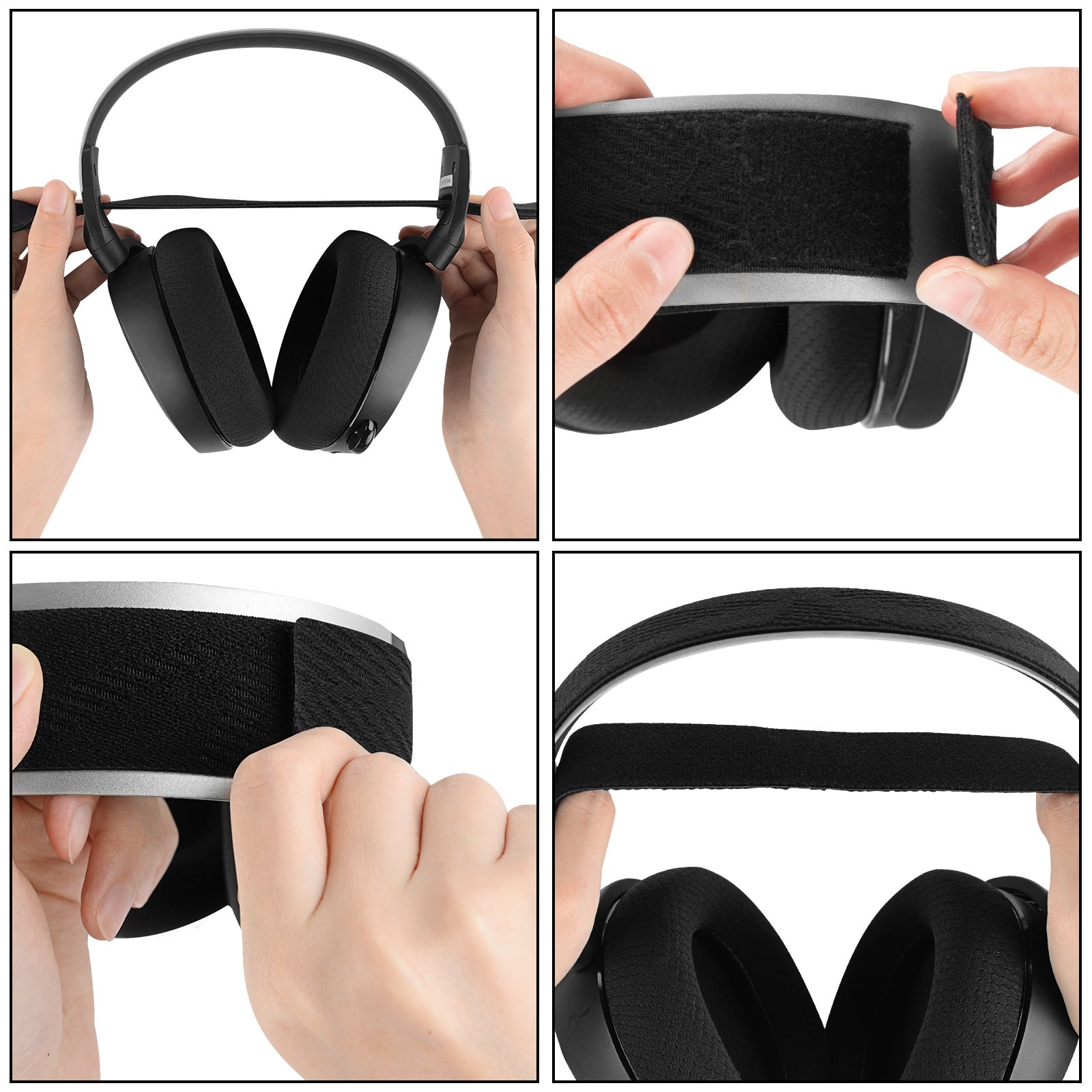 Ear Pads for SteelSeries Arctis 7, Arctis 9X, Arctis PRO Headphones, Replacement Ear Cushions, Ear Covers, Headset Earpads ( Flex Fabric / Black)