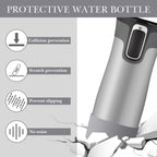 Linkidea 2 Pack Water Bottle Boot Compatible with Contigo West Loop 2.0 16oz/20oz/24oz, Huron 2.0 16oz/20oz, Silicone Anti-Slip Bottle Bottom Bumper Protector (Grey)