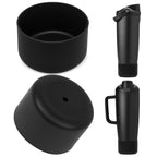 Linkidea 2 Pack Water Bottle Boot Compatible with Owala FreeSip Sway Bottle & Tumbler 30oz/40oz, Silicone Anti-Slip Bottle Bottom Sleeve Bumper Protector (Black)
