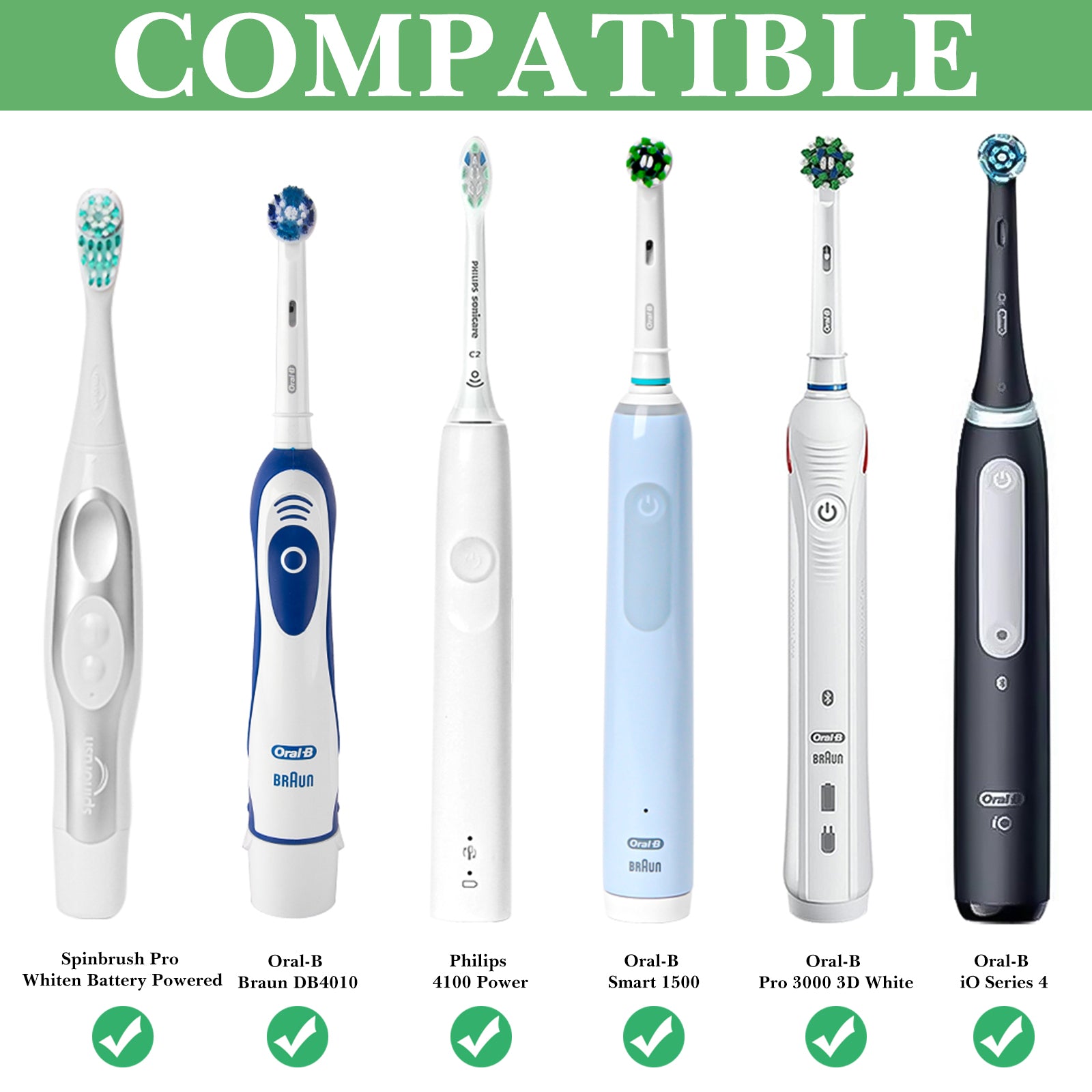 Linkidea 2 Pack Electric Toothbrush Holder Wall Mounted, Silicone Wallmount Power Toothbrush Storage Organizer, Adhesive Tooth Brush Hanger Compatible with Oral-B iO Series 4, Pro 3000(Black)