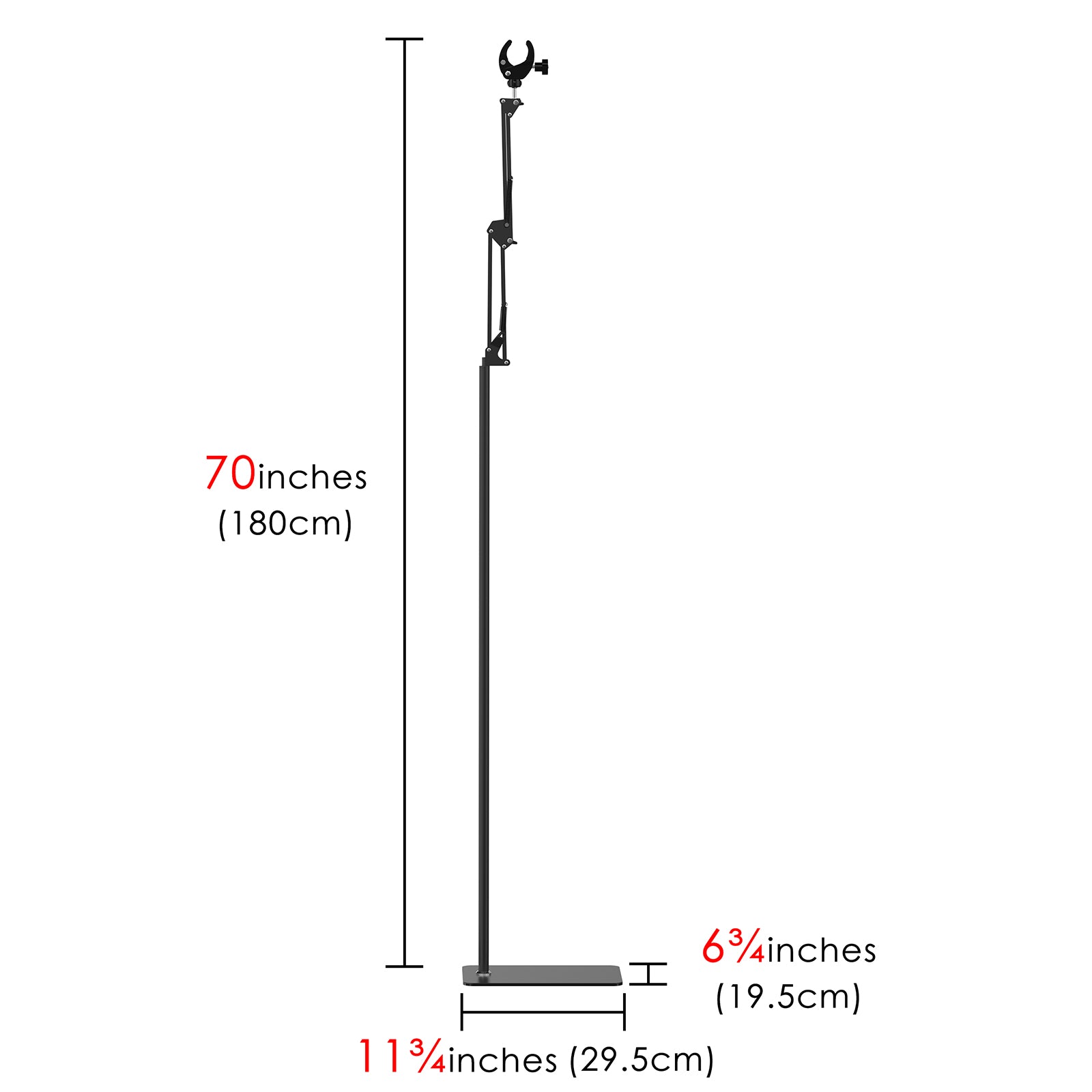 Linkidea Hair Dryer Stand, 360 Degree Rotating Blow Dryer Holder Hands-Free, Adjustable Height Hair Dryer Rack with Heavy Base for Home Salon