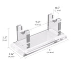 Linkidea Acrylic Men's Razor Stand Holder, Stable Storage Bracket Bathroom Countertop Organizer, Easy Clean, Compatible with Viking Blade Chief, MK-23C, Shaving Revolution (Clear)