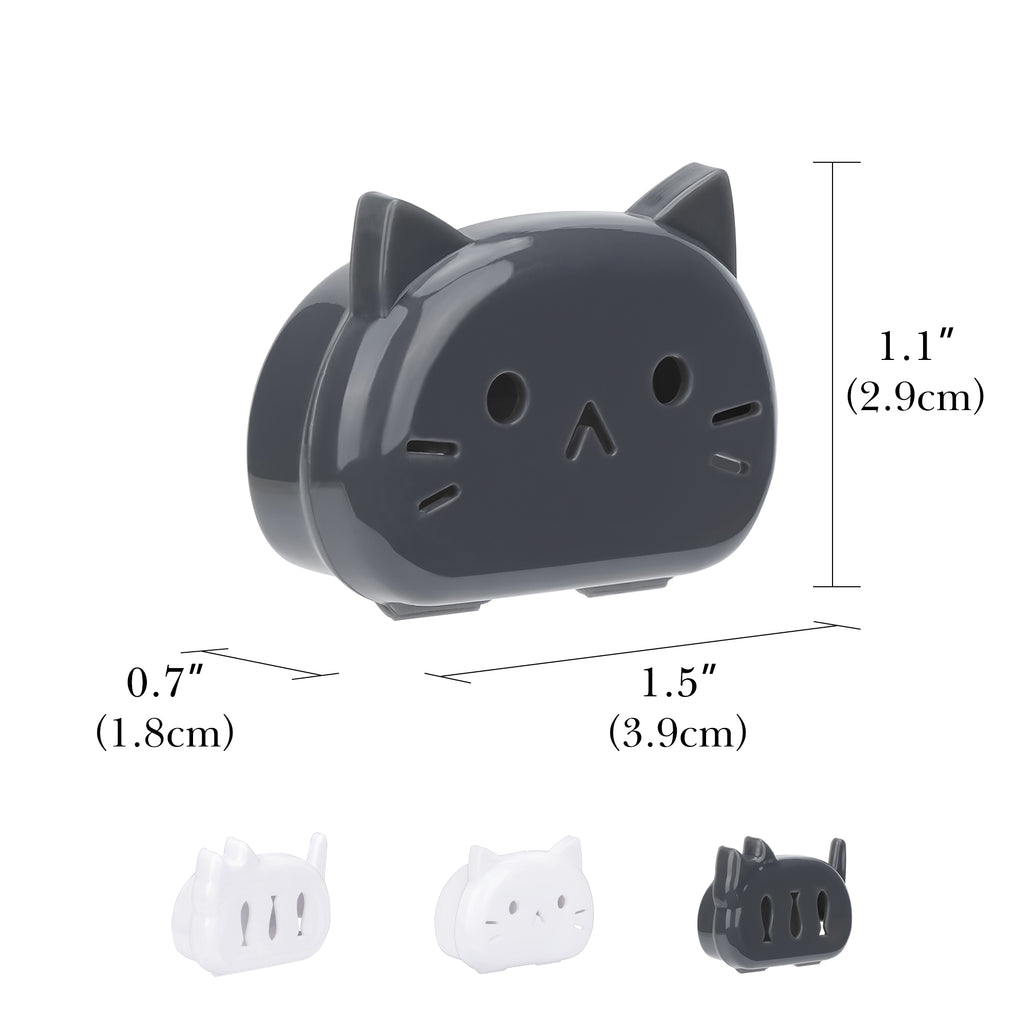 Linkidea 4 Pack Portable Toothbrush Head Cover Cap, Travel Protector Case for Kids Toothbrush, Compatible with Colgate, GUM, Brush Buddies (Black+White)