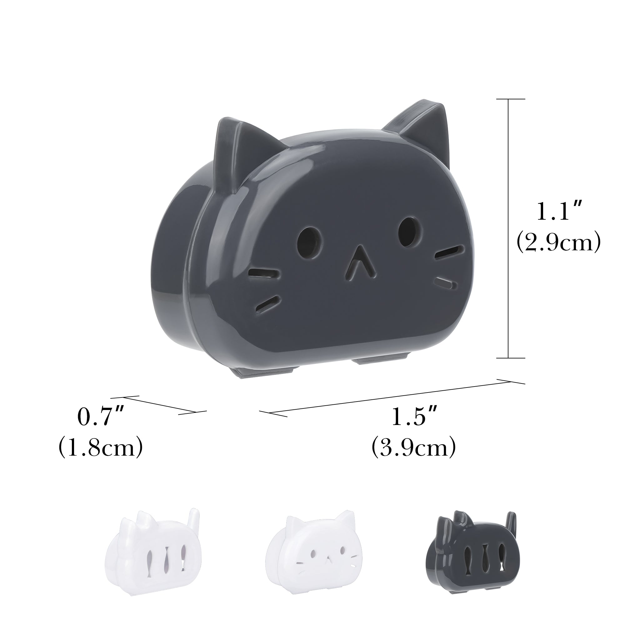 Linkidea 4 Pack Portable Toothbrush Head Cover Cap, Travel Protector Case for Kids Toothbrush, Compatible with Colgate, GUM, Brush Buddies (Black+White)