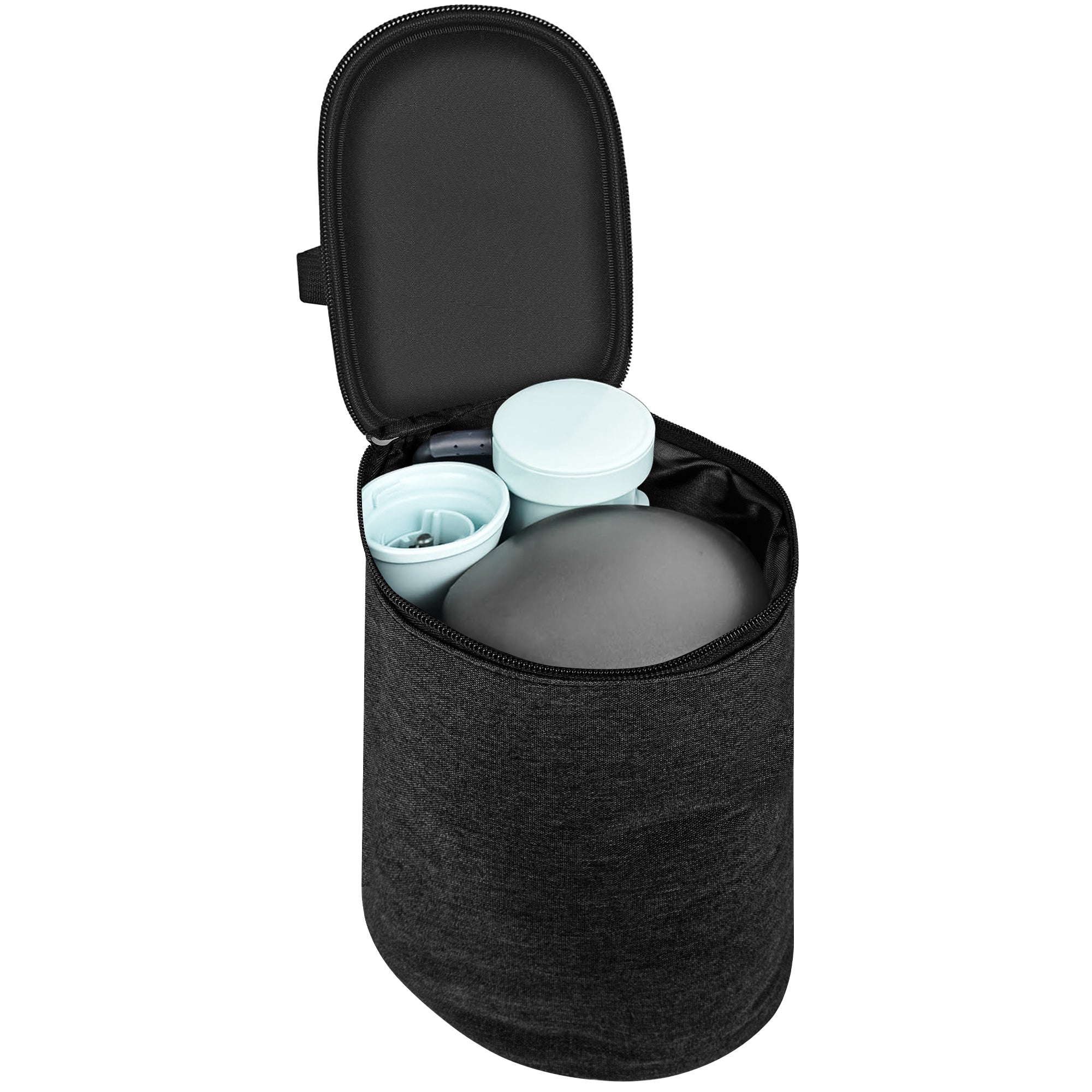 Linkidea Electric Immersion Blender Storage Bag, Portable Carrying Bag with Hand Strap, Compact Stick Blender Organizer Compatible with KitchenAid KHBV53 (Black)