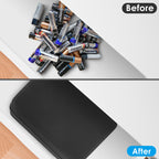 Linkidea Hard Battery Storage Container, Organizer Box with Tester BT-168, Safe Carrying Battery Case Holder - Holds 148 Various Sizes AA AAA 9V C D Batteries with Battery Tester