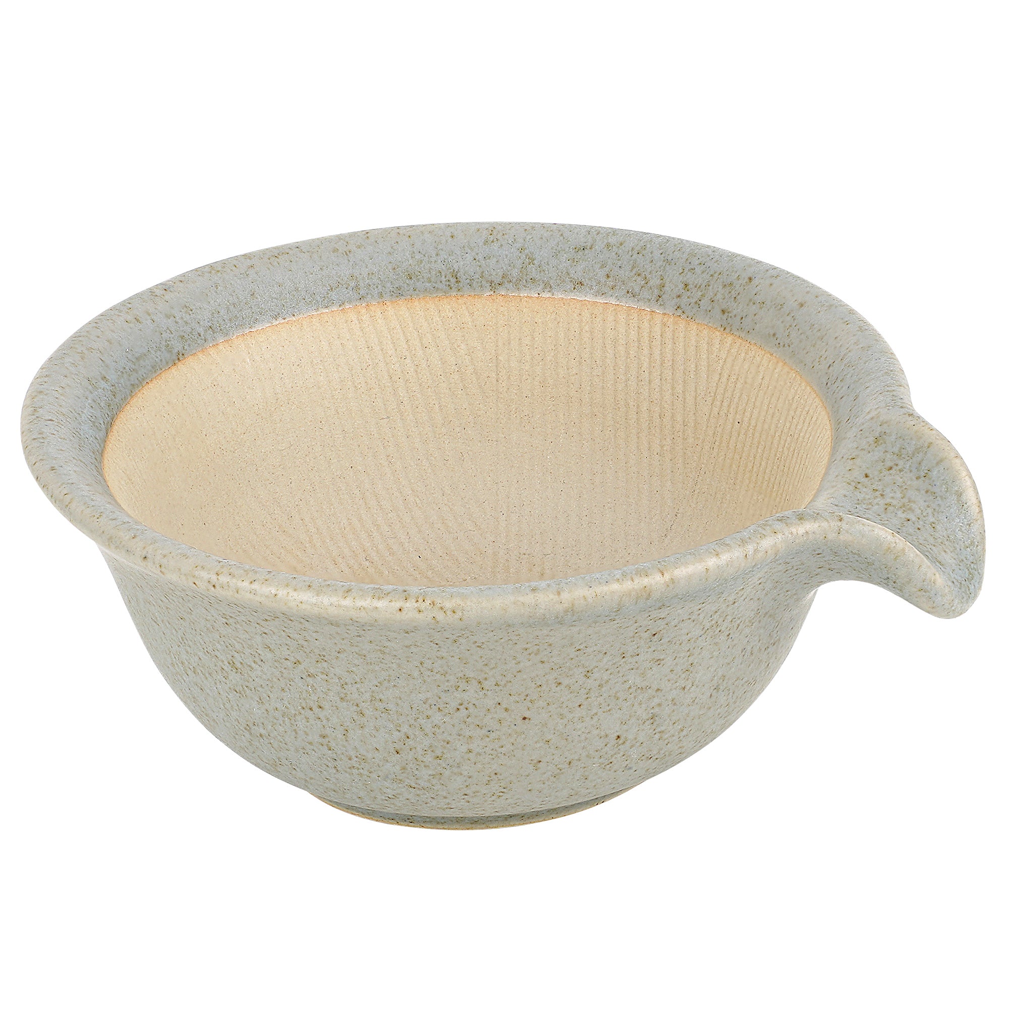 Linkidea Ceramic Shaving & Beard Grooming Bowl for Men, Wide Mouth Lathering Cup for Wet Razors, Traditional Shave Cream Cup (Grey)