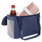 Linkidea Lunch Bag for Women/Men, Lunch Tote Bag Organizer with Adjustable Shoulder Strap for Adults, Reusable Lunch Box Bag for Picnic Work, Compatible with Bentoheaven, LOVINA, ELLO (Navy)