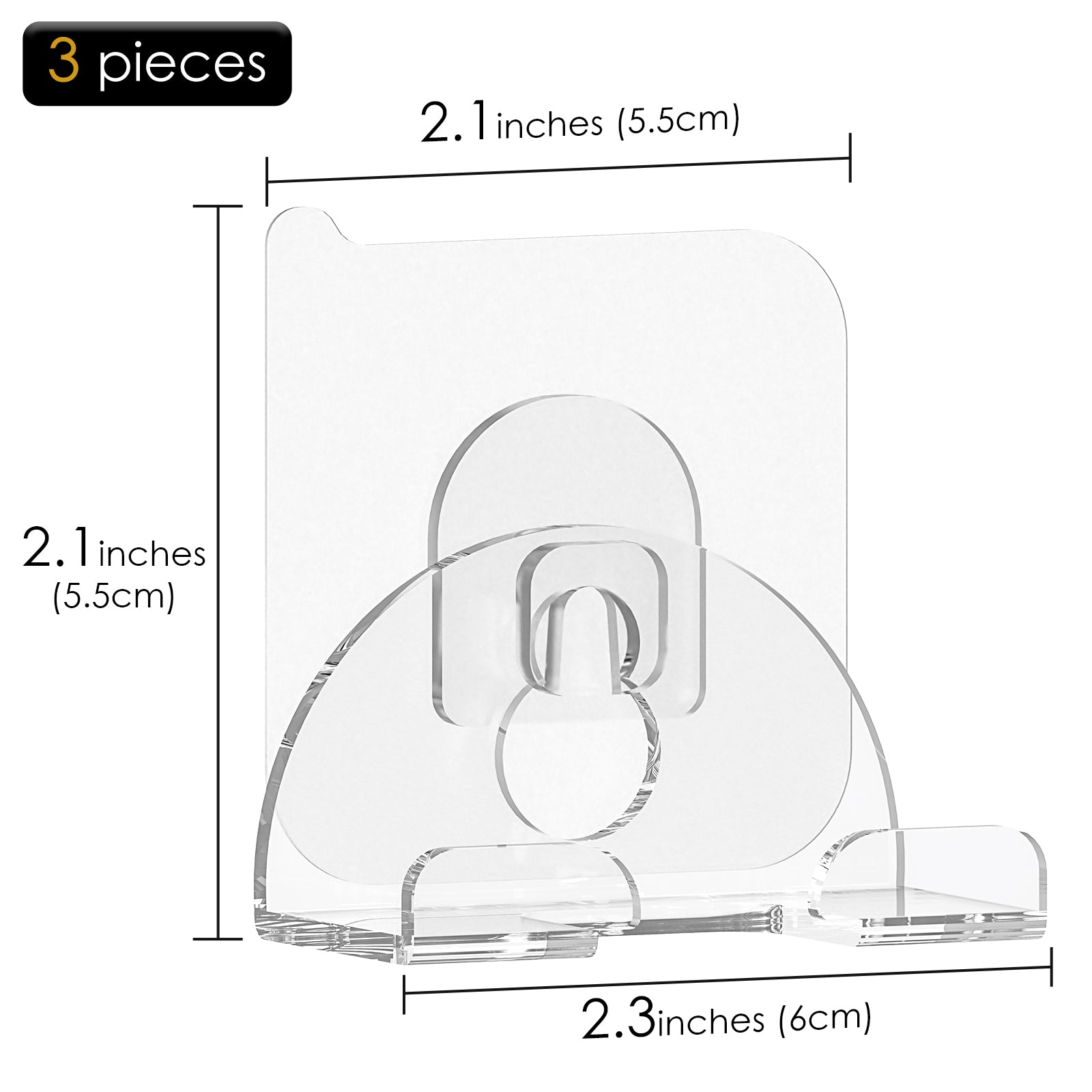 Linkidea 3 Pack Razor Suction Cup / Self-Adhesive Hooks, Shaving Hanger Holder, Compatible with Gillette Fusion 5 Proglide, Shield Power, Dorco Pace 6 Pro