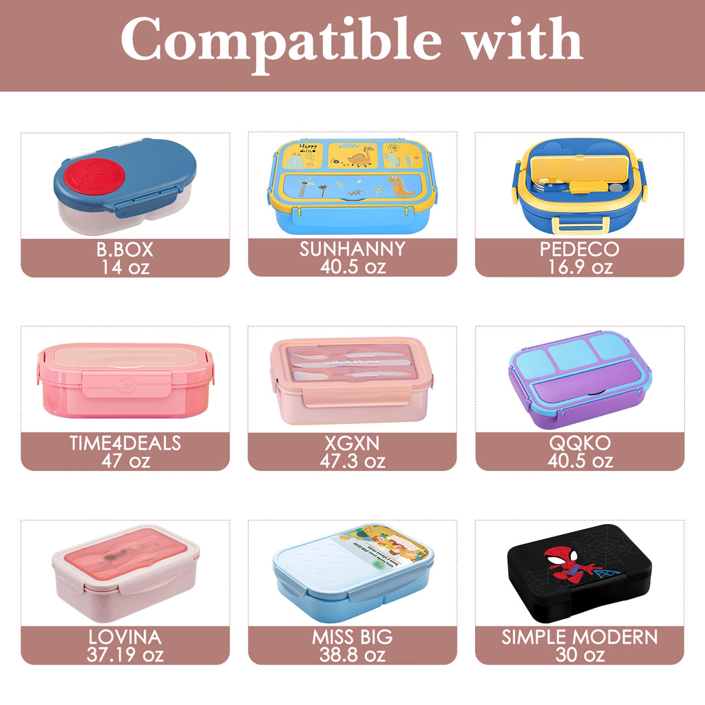 Linkidea Lunch Tote Bag, Large Capacity Lunch Tote Bag with Hand Strap, Reusable Lunch Box Bag for Outdoor, Compatible with B.Box, Sunhanny, Pedeco, QQKO, Xgxn Lunch Box (Pink)