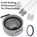 Linkidea 6 Pack Water Bottle Gasket Replacement Compatible with Stanley Quick Filp GO 24oz/36oz Waterbottle, Silicone O Ring Leak Proof Rubber Seal with Tweezer for Bottle Lid, Black