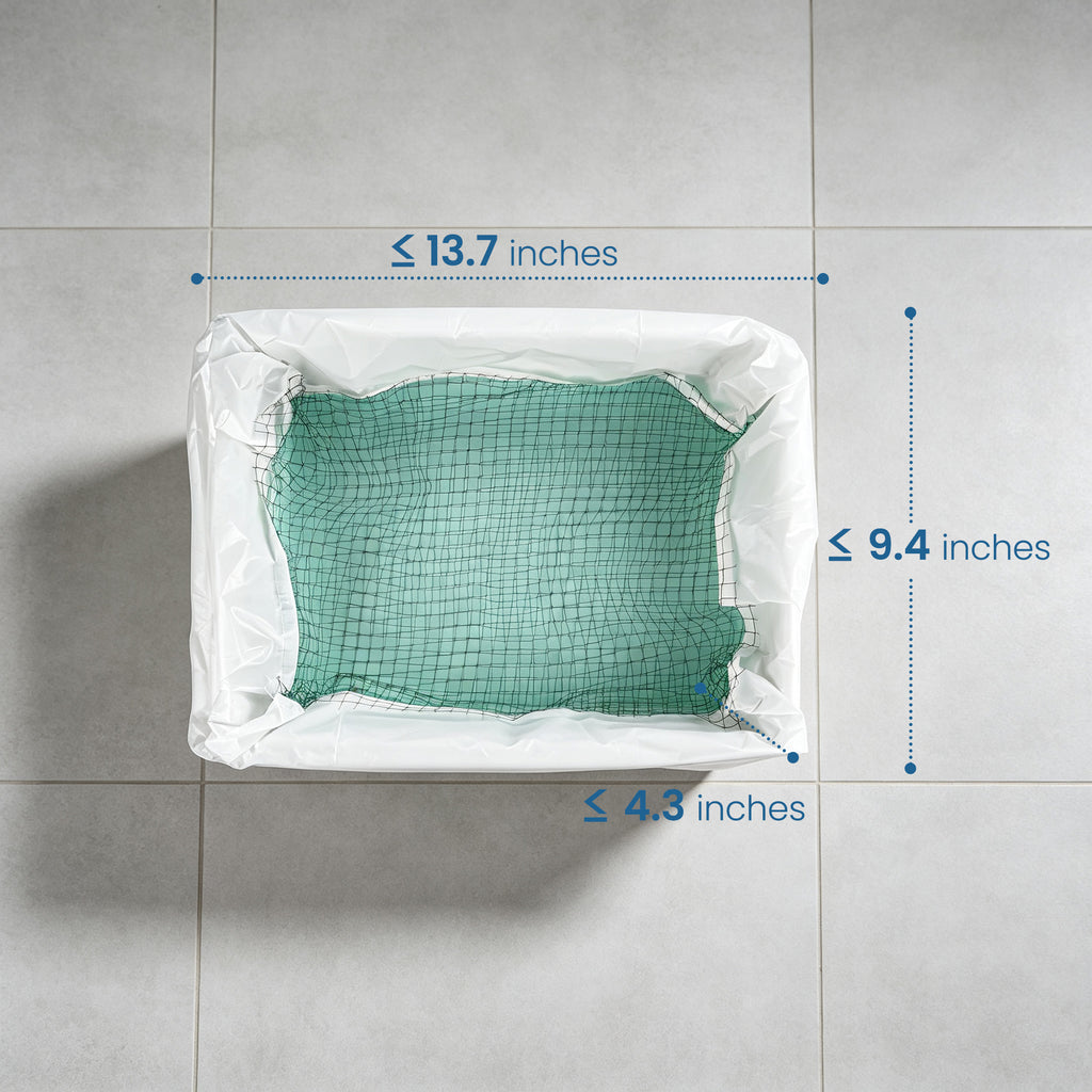 10 Pack Cat Litter Sifting Liners with Built-In Mesh Filter, Tear-Resistant Disposable Litter Box Bags, Easy Clean Liners for Open, Covered and Drawer Litter Boxes