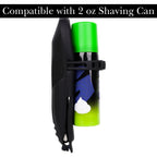 Linkidea Silicone Razor Cover with Fixed Strap, Razor Storage for Travel, Compatible with 2 oz Shaving Gel, Gillette Fusion 5 Power, GilletteLabs with Exfoliating Bar (Black)