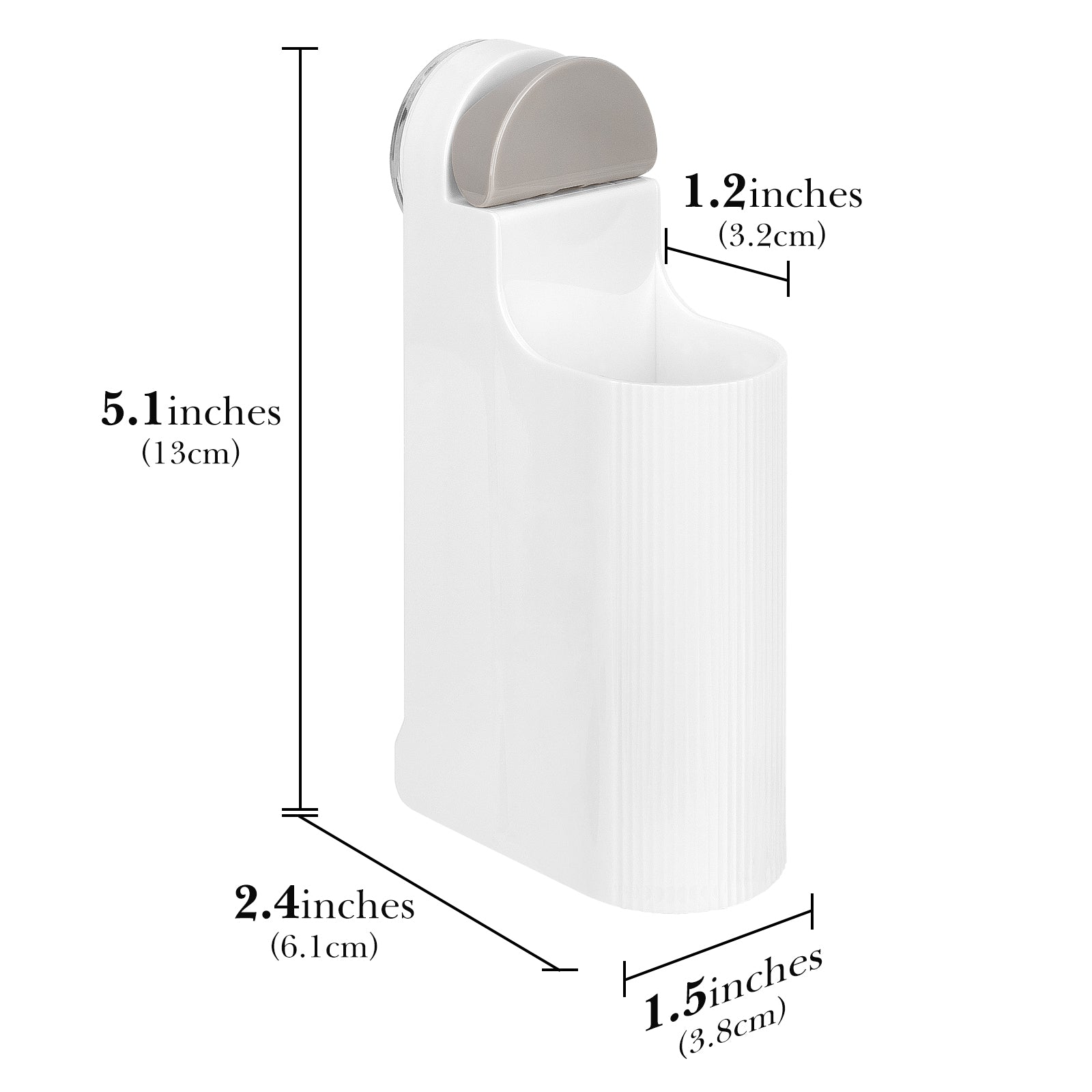 Linkidea 2 Pack Plastic Wall Mount Razor Holder, Compatible with Gillette Fusion 5, Harry's 5 Blade, Dorco Pace 6 Pro, Bathroom Shaving Accessories Organizer (White)