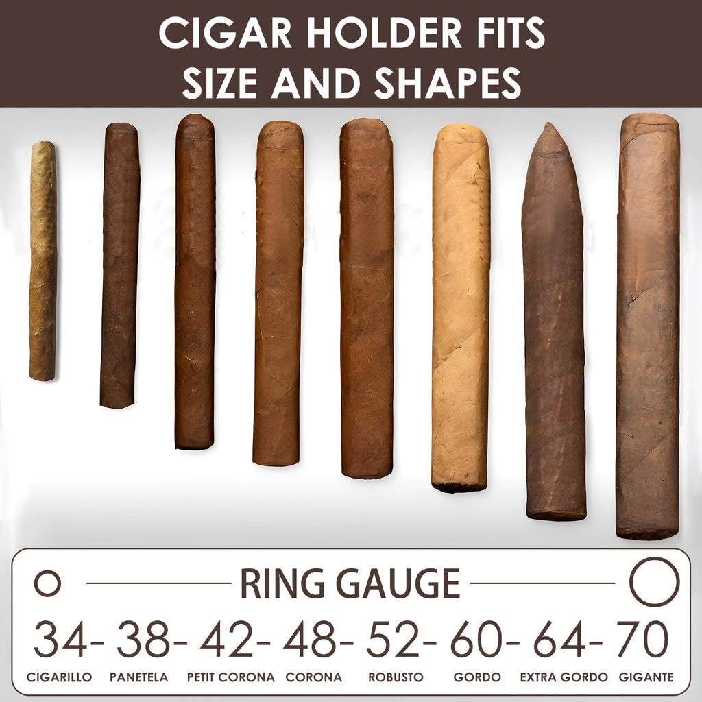 Linkidea Magnetic Cigar Holder Golf Cart Accessories, Cigar Gifts for Men, Cigar Holder Fits Golf Carts, Beach Chairs, Fishing Rods (Brown)