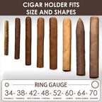 Linkidea Magnetic Cigar Holder Golf Cart Accessories, Cigar Gifts for Men, Cigar Holder Fits Golf Carts, Beach Chairs, Fishing Rods (Brown)