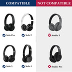 Linkidea Headphones Carrying Case Compatible with Beats Solo Pro, Solo 4, Solo 3, Solo 2, Replacement Protective Hard Shell Travel Bag (Black)