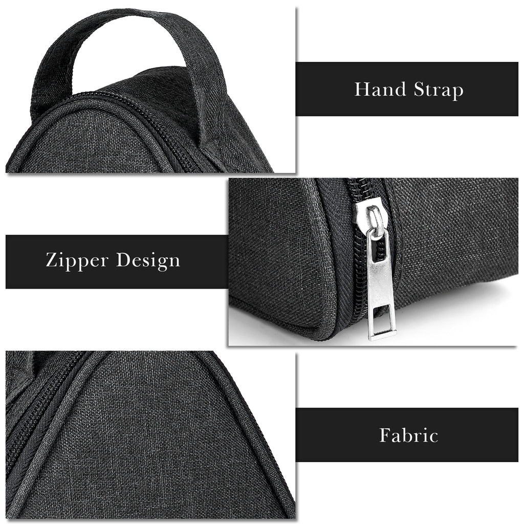 Linkidea Mini Reusable Snack Bags, Leakproof Insulated Snacks Storage Bag for Fruit, Compact Outdoors Lunch Box (Black)