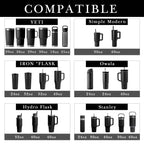Linkidea 2 Pack Vegan Leather Water Bottle Boot Compatible with YETI Yonder 25oz, Stanley Flip Go 24oz, SIM 40oz, Universal 2.95"(7.5cm) - 3.15"(8cm) Bottle Bottom Bumper Protector