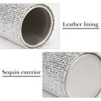 Reading Glasses Desk Holder Stand, Vegan Leather Lined Eyewear Display Storage for Nightstand Office Organizer (Small, Silver)