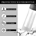 Linkidea 2 Pack Water Bottle Boot Compatible with Contigo Jackson Chill 2.0 20oz/24oz, Cortland 24oz, Silicone Anti-Slip Bottle Bottom Bumper Protector (Clear White)