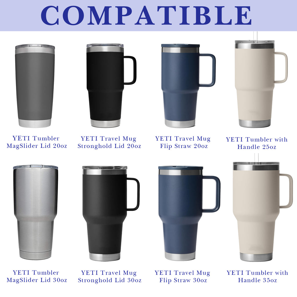 Linkidea 2 Pack Water Bottle Boot Compatible with YETI Tumbler 20oz/30oz, Travel Mug 20oz/30oz, Silicone Anti-Slip Waterbottle Bottom Sleeve Cover Protector (Deepsea Blue)