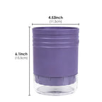Linkidea Electric Toothbrush Holder for Bathroom with Drainage Tray, Plastic Countertop Stand with Detachable Divider, Compatible with Oral-B io Series, Philips Sonicare (Purple)