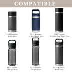 Linkidea 2 Pack Water Bottle Boot Compatible with YETI Rambler Jr. Kids 12oz, Rambler Bottle 12oz/18oz, Yonder 20oz, Silicone Anti-Slip Bottle Bottom Bumper Protector (Champagne)