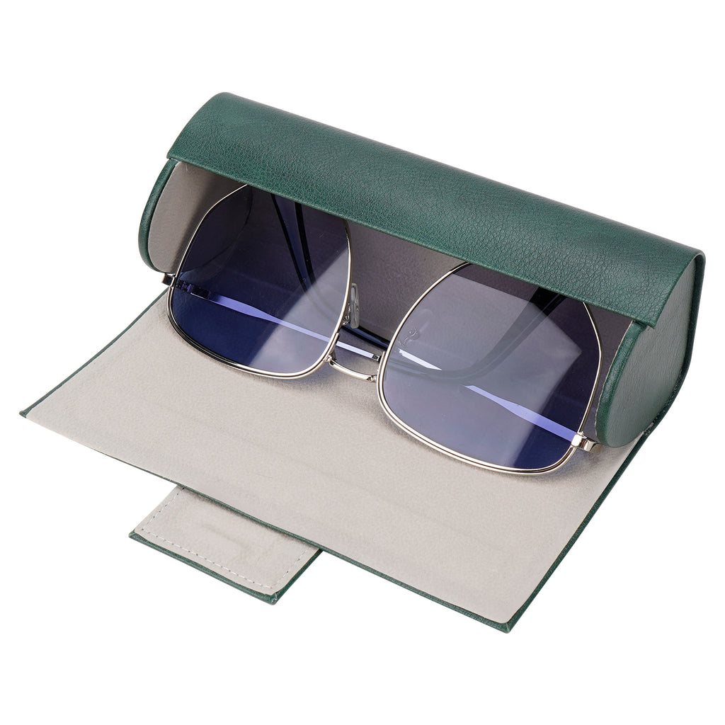 Extra Large Hard Shell Sunglasses Case, Oversized Sun Glasses Storage Organizer Compatible with Gucci GG0981S Prada PR 15W PR 24Z PR 15W Versace VE4473U VE4478U VE4479U (XL / Green)