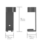 Linkidea 2 Pack Curling Iron Holder Wall Mount for Devices Diameter Under 1.38" (3.5CM), Hair Styling Tool Storage Organizer, Hairdressing Hanging Rack Stand for Flat Irons, Curling Wands (Grey)