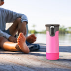 Linkidea 2 Pack Water Bottle Boot Compatible with Contigo West Loop 2.0 16oz/20oz/24oz, Huron 2.0 16oz/20oz, Silicone Anti-Slip Bottle Bottom Bumper Protector (Pink)