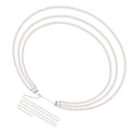 Plus Size Chain Belt for Women, 3 Layers White Pearl Waist Chains, Extra Large Body Chain, 33.4-59 Inch Adjustable Chunky Belt Chain