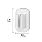 Linkidea 2 Pack Razor Holder for Shower, Shower Razor Holder for Wall, Shower Squeegee Razor Stand Compatible with Gillette Funsion 5 Power, Mach 3, SkinGuard (White)