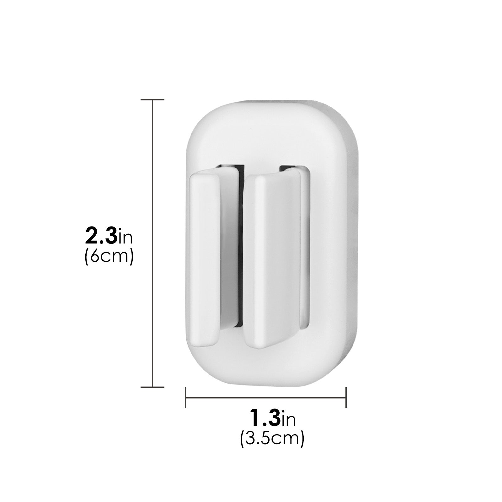 Linkidea 2 Pack Razor Holder for Shower, Shower Razor Holder for Wall, Shower Squeegee Razor Stand Compatible with Gillette Funsion 5 Power, Mach 3, SkinGuard (White)