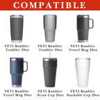 Linkidea Water Bottle Boot Compatible with YETI Rambler Travel Mug 20oz/30oz, Tumbler 20oz/30oz, Silicone Anti-Slip Water Bottle Bottom Sleeve Cover Protector (Red / 2 Pack)