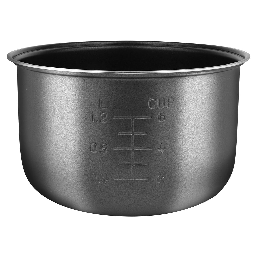 Linkidea Rice Cooker Inner Pot Replacement, 304 Stainless Steel Pressure Cooker Pot, Dishwasher Safe Replacement Inner Bowl Compatible with Zojirushi NS-ZCC10 1 L, NP-HCC10XH 5-1/2 Cups
