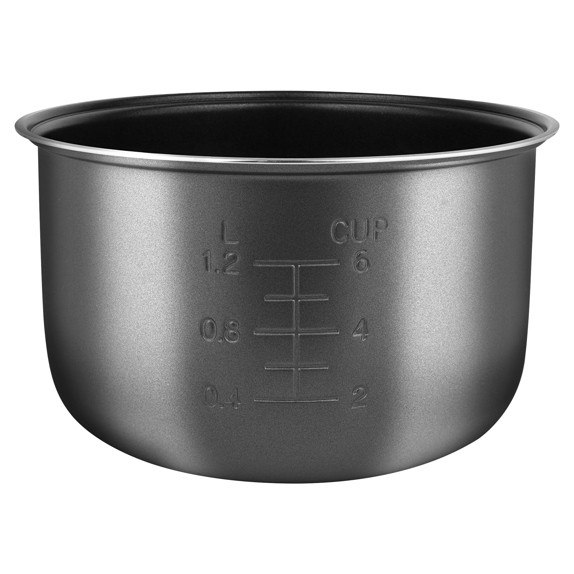 Linkidea Rice Cooker Inner Pot Replacement, 304 Stainless Steel Pressure Cooker Pot, Dishwasher Safe Replacement Inner Bowl Compatible with Zojirushi NS-ZCC10 1 L, NP-HCC10XH 5-1/2 Cups