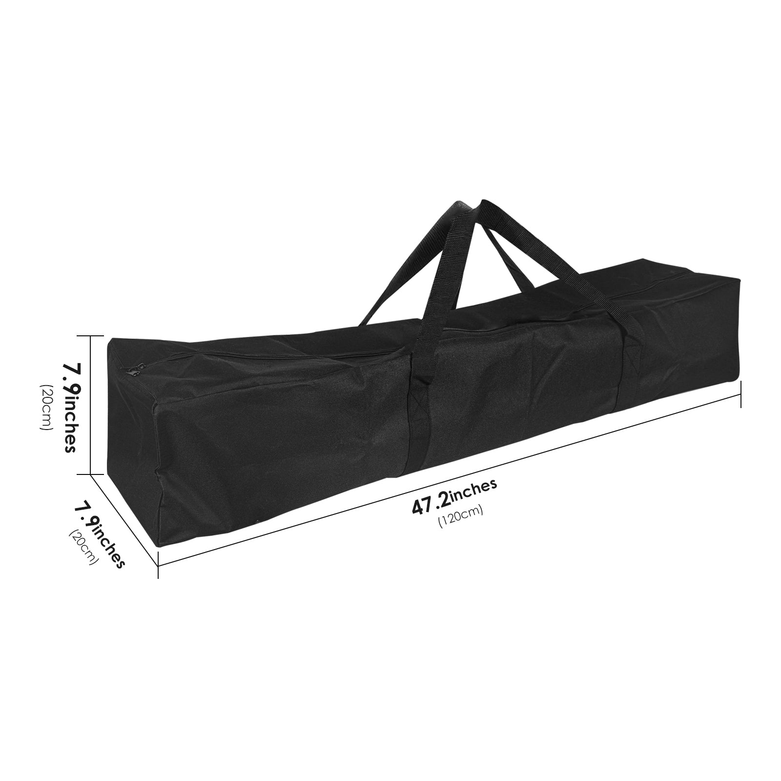 Linkidea 46'' Extra Large Camping Chair Carrying Bag, Oversized Folding Chair Replacement Carry Bag with Two Hand Strap and Double Zip for Easy Storage (Black)