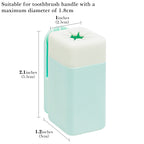 Linkidea 3 Pack Wall Mount Toothbrush Holder for Shower, Plastic Manual Brush Organizer Hanger Compatible with Colgate Renewal, Oral-B CrossAction (Multi)