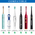 Linkidea Electric Toothbrush Holder, Silicone Tooth Brush Stand, Countertop 4 Slots Electric Toothbrush Holder Organizer Compatible with Oral-B DB4010, Pro 100 CrossAction, Spinbrush Pro (Black)
