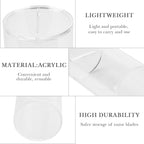 Linkidea Acrylic Safety Razor Blade Bank, Clear Blade Disposal Container for Used Double Edge Blades, Visible Fill Level, Barber & Home Use (Clear)