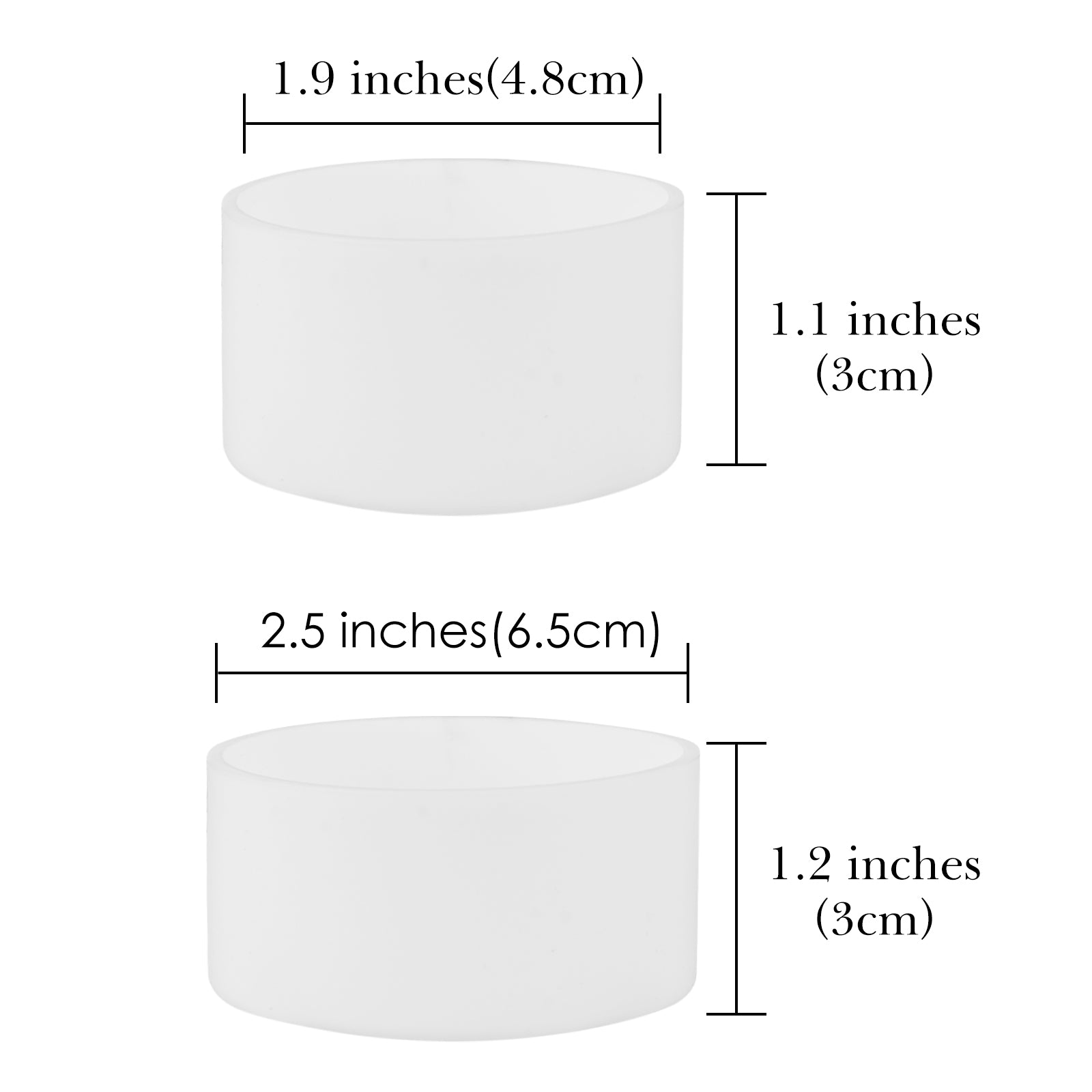 Linkidea 2 Pack Anti-Rust Silicone Bottom Sleeve for Shaving Foam & Cream Cans, Shave Gel Bottles, Prevent Bathroom Rust Spots, Fit Standard Cylindrical Shaving Containers (Small & Large)